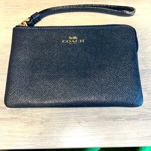 Coach midnight blue  Wristlet